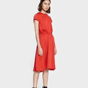 Stelen / Luciana L Red Flowy Midi Slip Dress